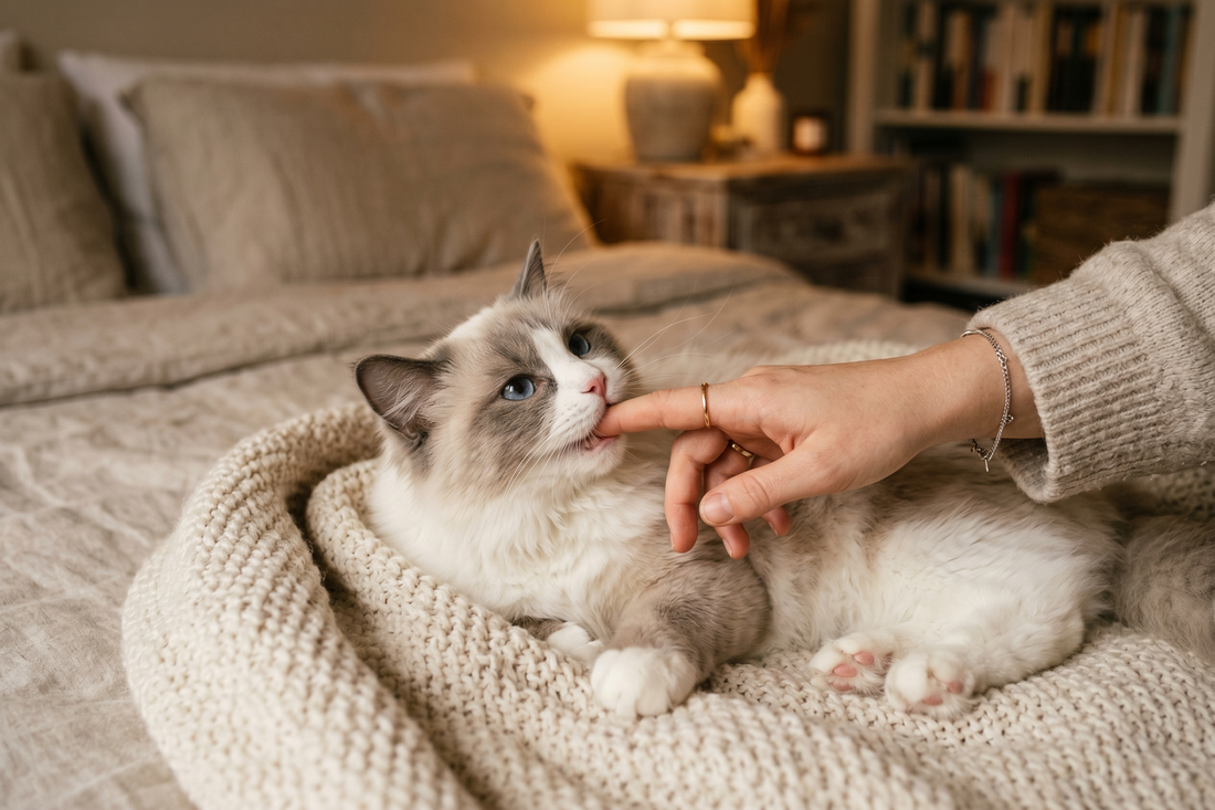 Why Does My Cat Bite Me? 8 Reasons Behind the Nips (And What They Really Mean)