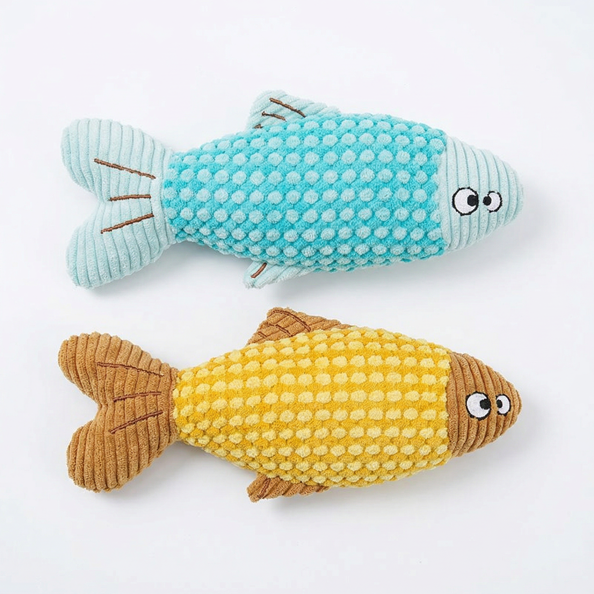 Pawstro Catnip Kick Fish close-up woven fabric texture detail