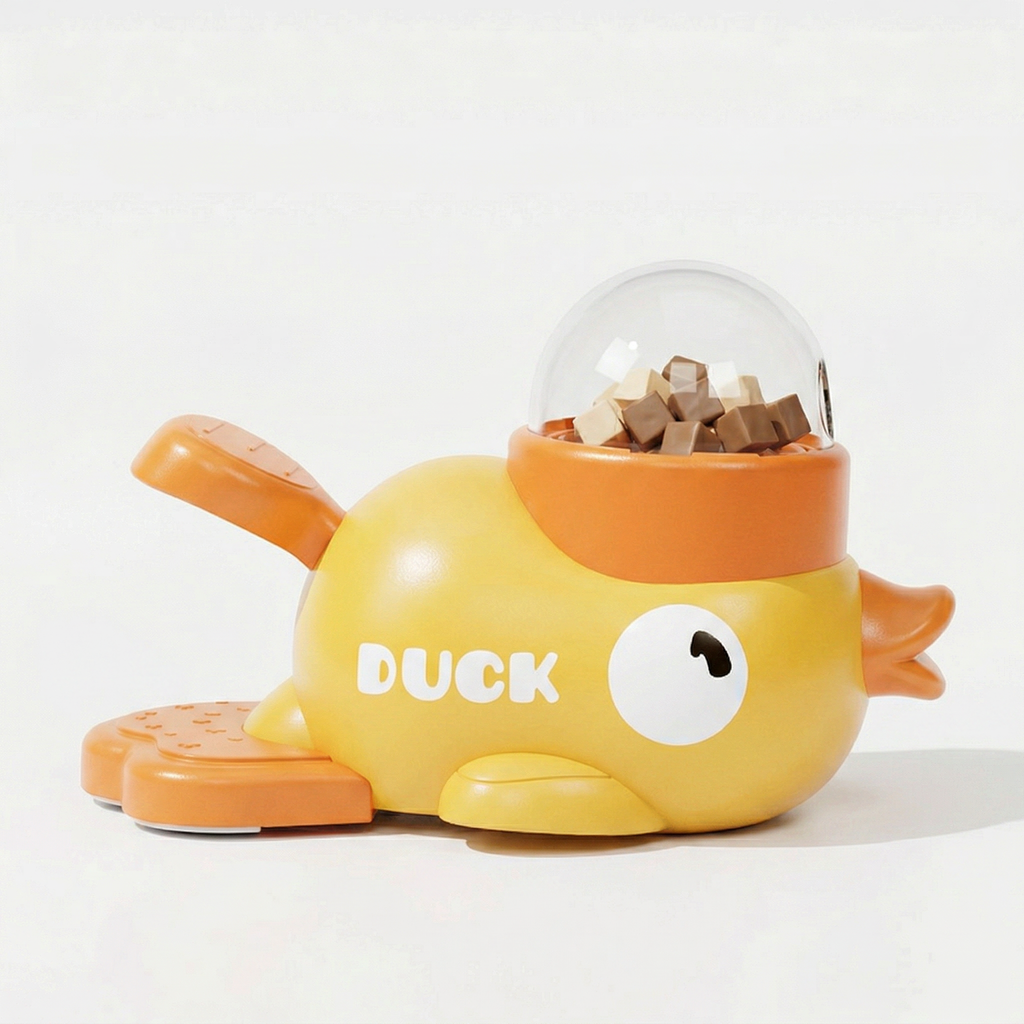 Duck Treat Dispenser transparent dome close-up